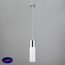 Светильник подвесной Eurosvet Double Topper 50135/1 LED хром/белый 12W Светильник подвесной Eurosvet Double Topper 50135/1 LED хром/белый 12W