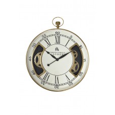 Часы настенные круглые (белый/золото) 79MAL-5316-76G Garda Decor