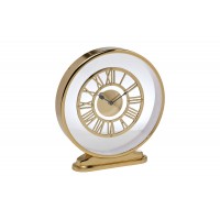 Часы настольные круглые на подставке золотые 79MAL-5730-32G Garda Decor