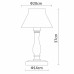 Лампа настольная Arte Lamp Margherita A7021LT-1WH