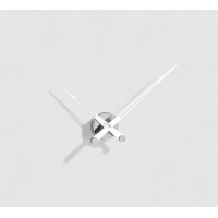 Часы Nomon  Axioma i WHITE, d=60см, база: хром, стрелки: нерж. сталь, белые AXI000B