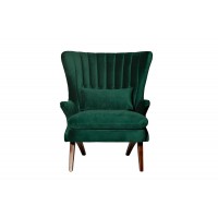 Кресло зеленое велюровое DY-733 Garda Decor