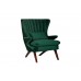 Кресло зеленое велюровое DY-733 Garda Decor