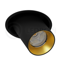 Встраиваемый поворотный светильник LeDron EVA DANNY MINI Black/Gold