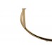 Банкетка велюровая черная круглая (золото) GY-BEN8178GOLD-BL Garda Decor
