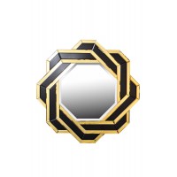 Зеркало декоративное черно-золотое KFE7H018 Garda Decor