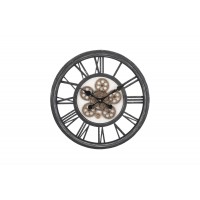 Часы настенные круглые черный антик KL5000110 Garda Decor