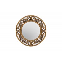 Зеркало круглое в золотой раме M329 Garda Decor