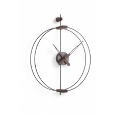 Часы Nomon  Micro BARCELONA graphite/walnut d42, h54 cm MCBART