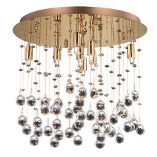 Светильник потолочный хрустальный Ideal lux Moonlight Pl8 Oro 080932 Светильник потолочный хрустальный Ideal lux Moonlight Pl8 Oro 080932