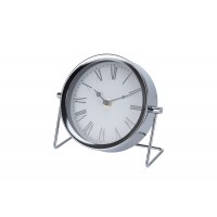 Часы настольные металлические серебряные NBE000040 Garda Decor