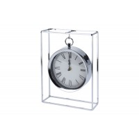 Часы настольные подвесные металлические хром NBE000050 Garda Decor