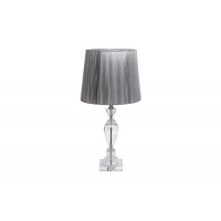 Лампа настольная хрустальная (серебряный плафон) X181617 Garda Decor