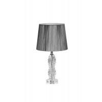 Лампа настольная стеклянная (серебряный абажур) X381207 Garda Decor