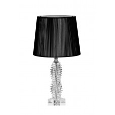 Лампа настольная стеклянная (черный абажур) X71207BL Garda Decor