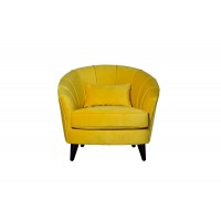 Кресло велюровое желтое ZW-555-06476 Garda Decor